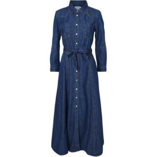 Marella FW24 Long Sleeved Dress Women's Denim Blue