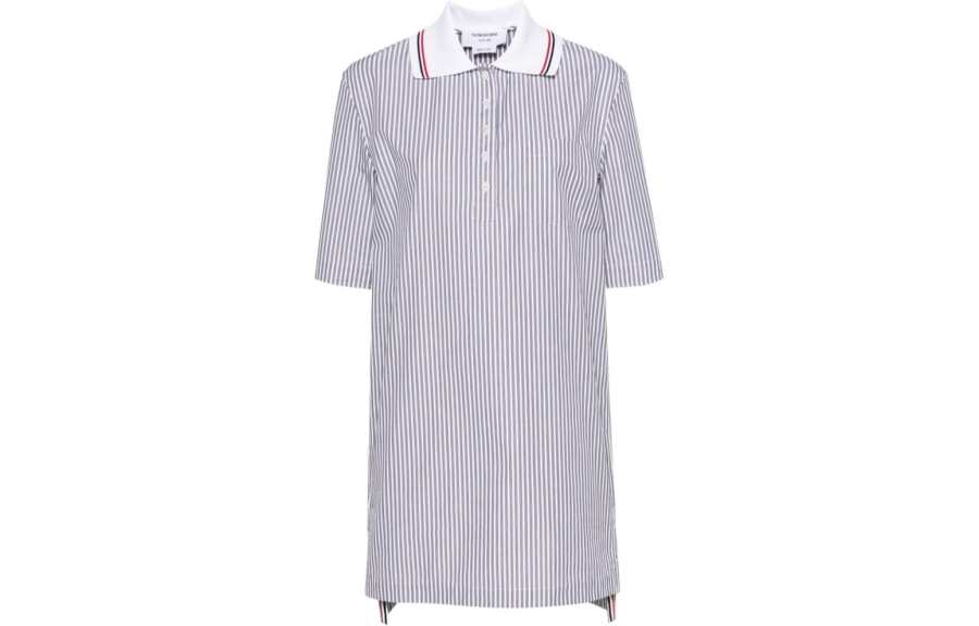THOM BROWNE THOM BROWNE· Short Sleeved Dress Women's Blue