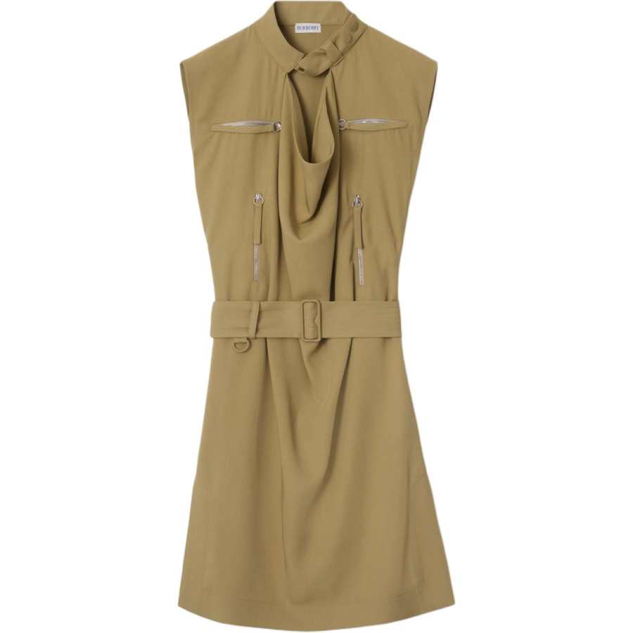 Burberry SS24 Sleeveless Dress Women's Orion Beige