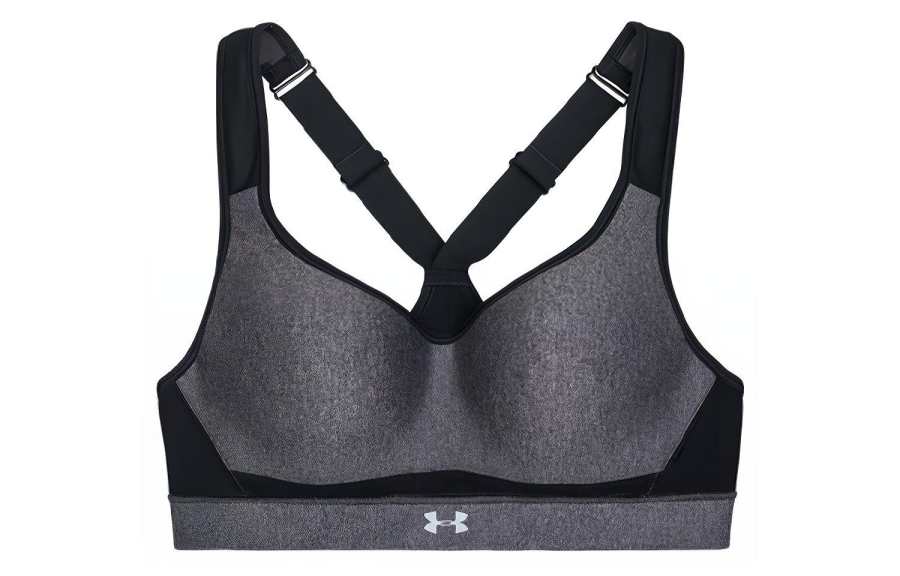 Under Armour HeatGear Sports Underwear Women's Carbon Heather Light Gray Moderate