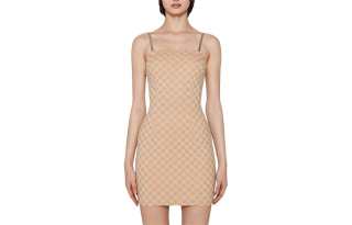 Misbhv Slip Dress Women's Beige Yellow