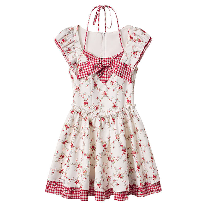 Fabric Pig Short Sleeved Dress Women's