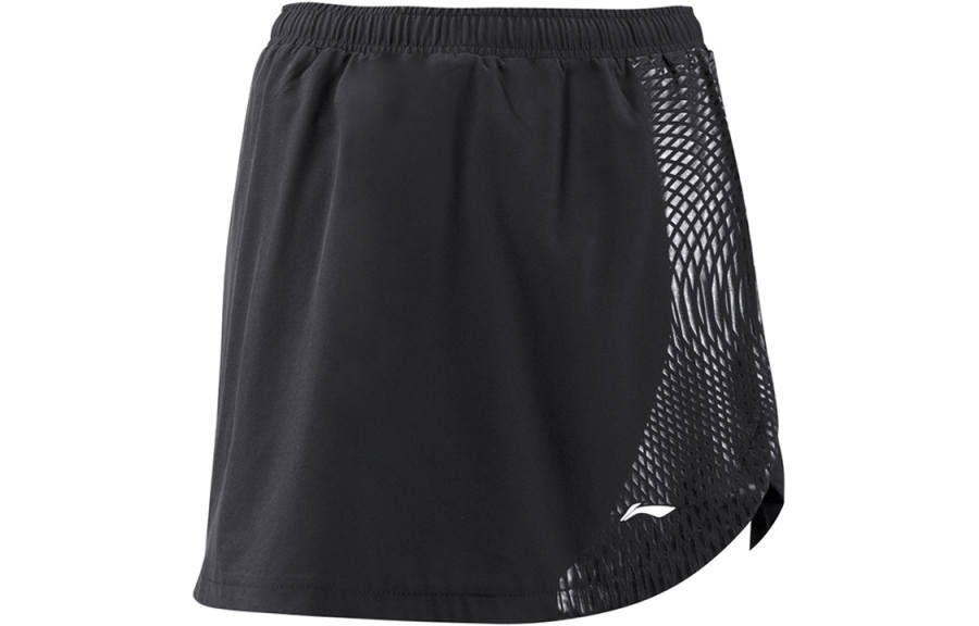 Li-Ning Li Ning Badminton Collection Casual Short Skirts Women's Black Moderate Short A Line Skirt