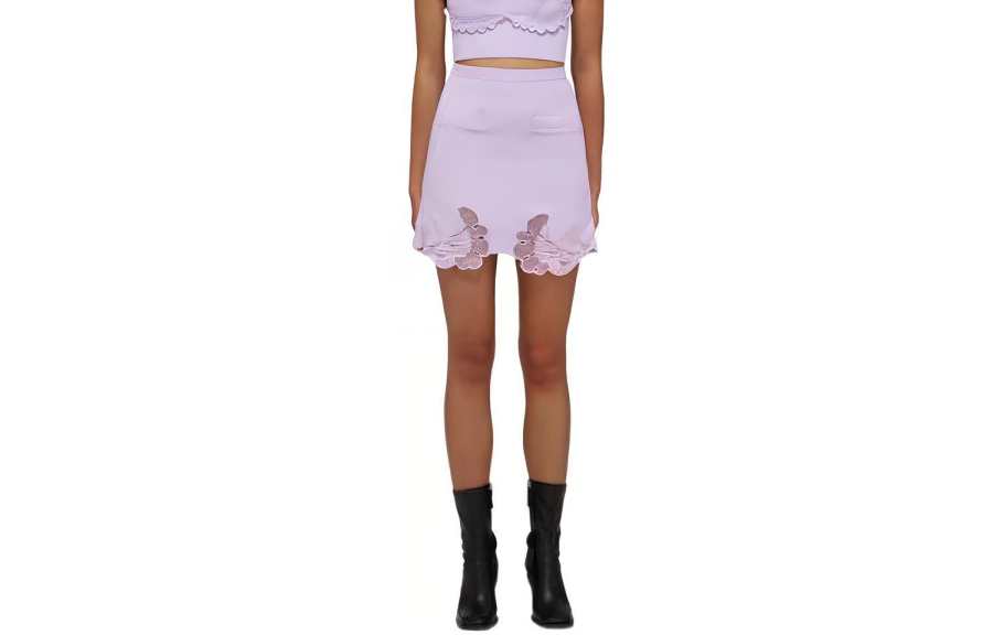 Self-portrait Self portrait Casual Short Skirts Women's Lilac