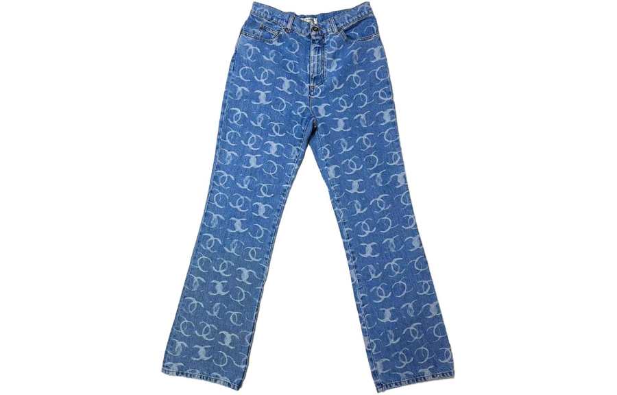 CHANEL CHANEL FW23 Jeans Women's Light Blue