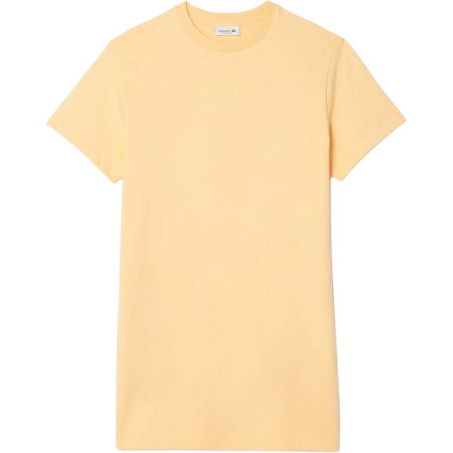 LACOSTE Short Sleeved Dress Women's Yellow
