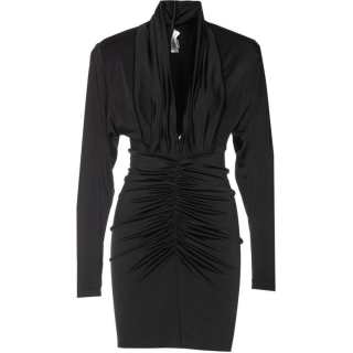 Victoria Beckham V-Neck Ruched Mini Dress