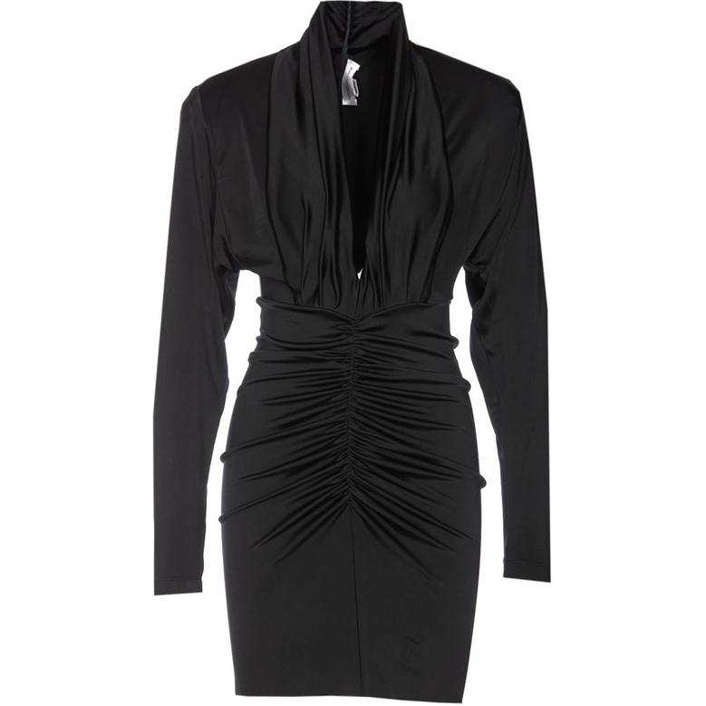 Victoria Beckham V-Neck Ruched Mini Dress
