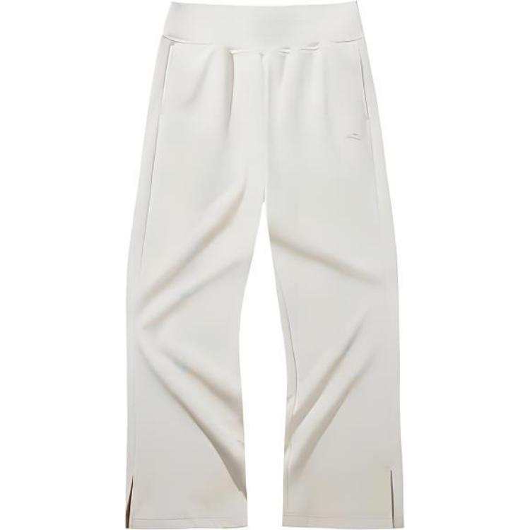 Anta Variety Training Collection Knitted Sweatpants Women's White Tea Brown