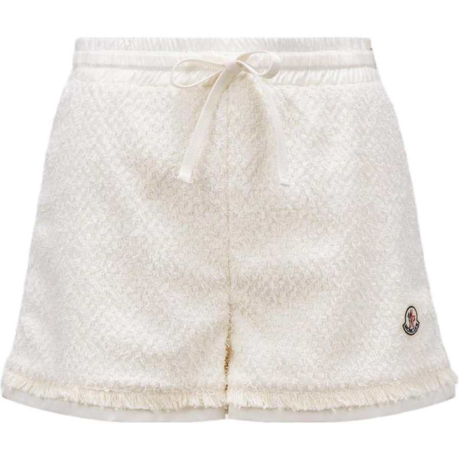 Moncler Moncler Logo patch Tweed Shorts