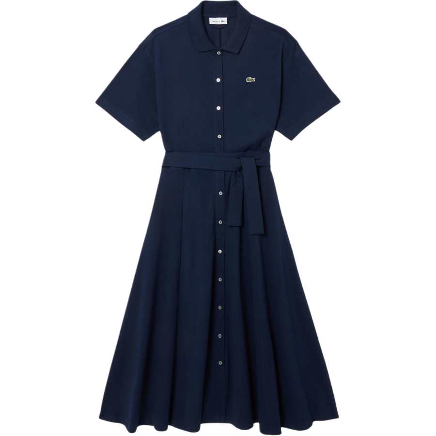 LACOSTE Lacoste mini-piqué polo dress