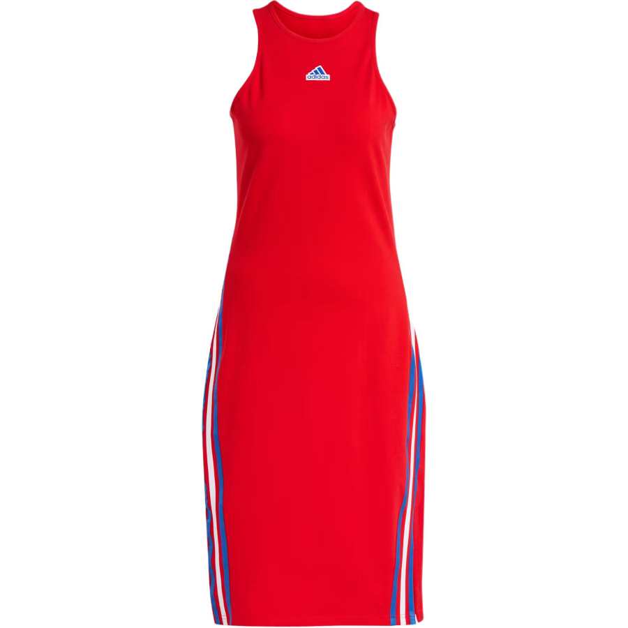 Adidas Adidas Future Icons 3 Stripes Dress Sleeveless Dress Women's Scarlet