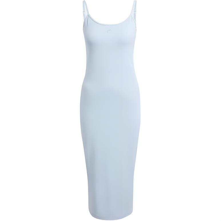 Adidas Adidas Sportswear ALL SZN RIB FITTED MIDI DRESS Slip Dress Women's Blue