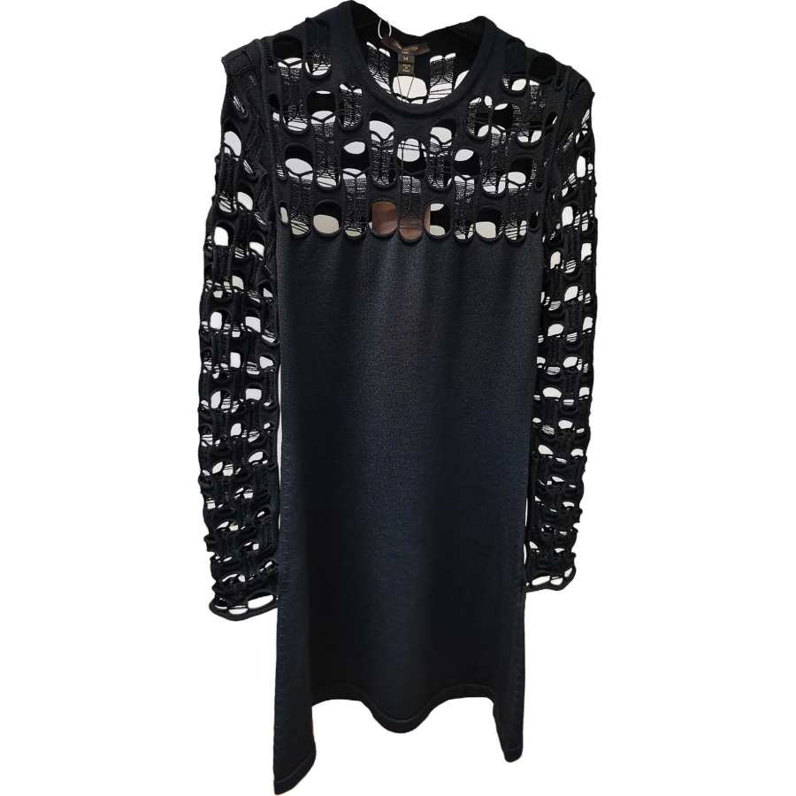 LOUIS VUITTON FW20 Long Sleeved Dress Women's Black