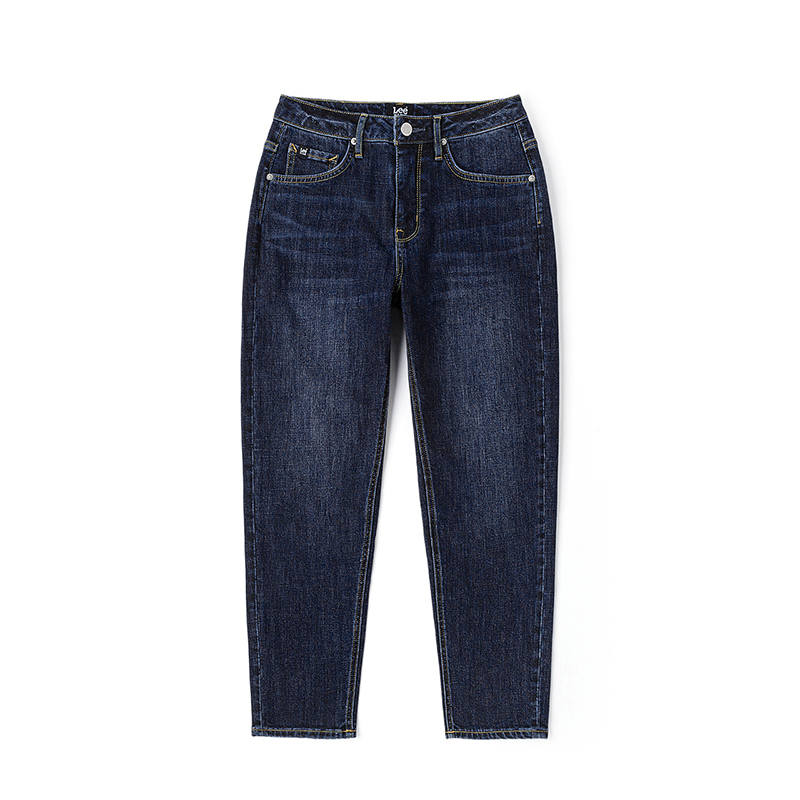 Lee Jeans Women's Dark Blue Moderate Straight Fit Pants