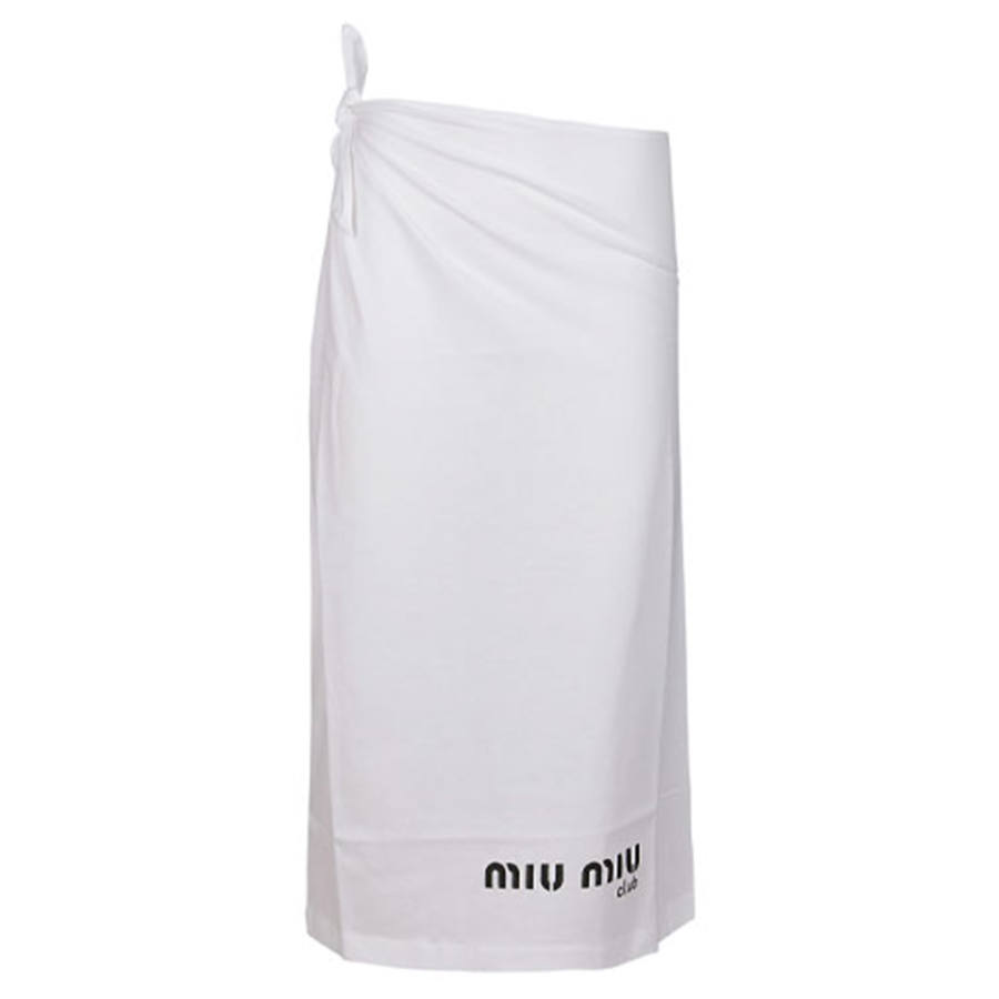 MIU MIU SS21 Casual Long Skirt Women's White