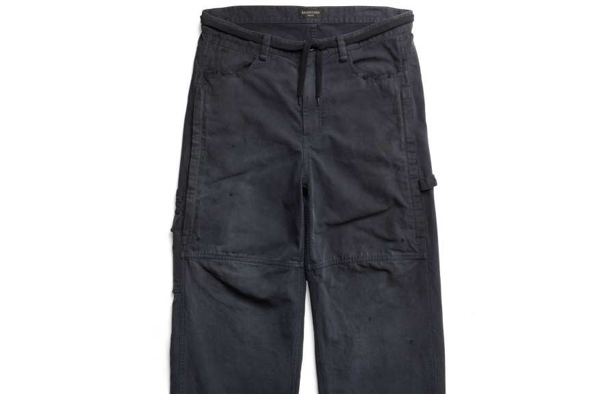 Balenciaga Jeans Women's Black Moderate Straight Fit Pants