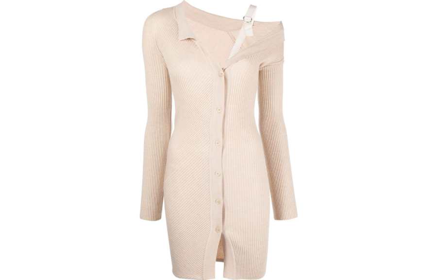Jacquemus Jacquemus La Robe Maille Colin Ribbed Mini Dress