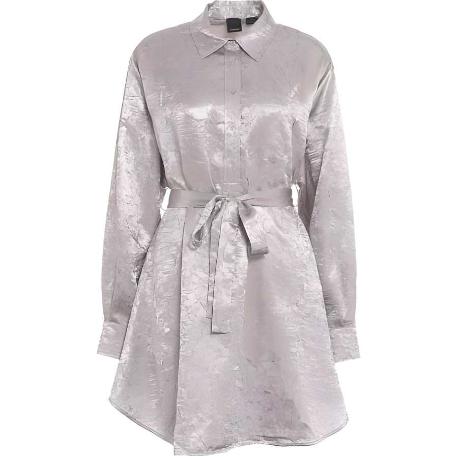 PINKO Belted Satin Mini Dress
