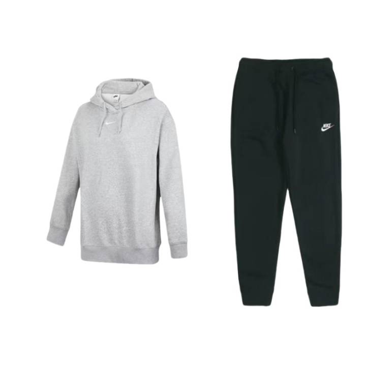 Nike Nike Sportswear Collection Essentials Fleece Lined Hooded Pullover Sports Pants Sweatshirt Set Women's