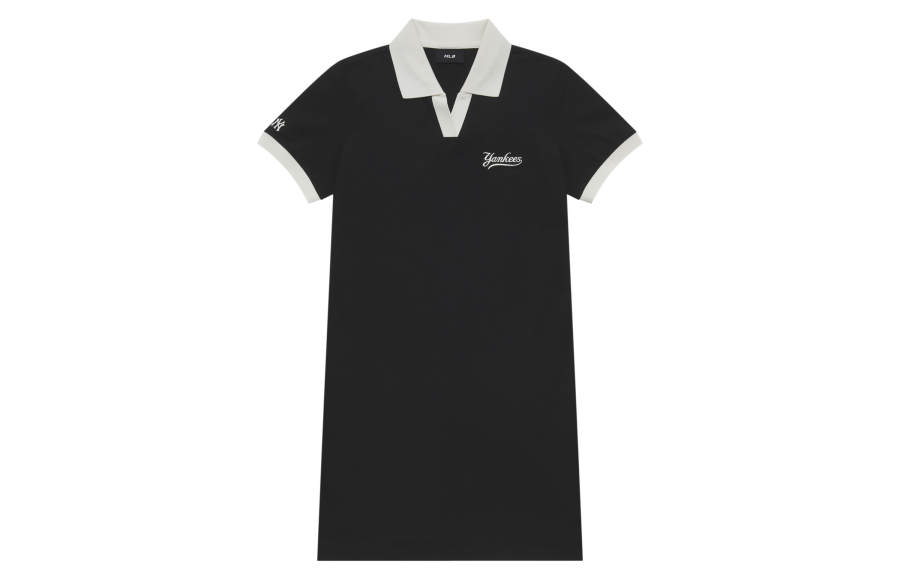 MLB New York Yankees Basic Collection SS25 Short Sleeved Dress Women's Black