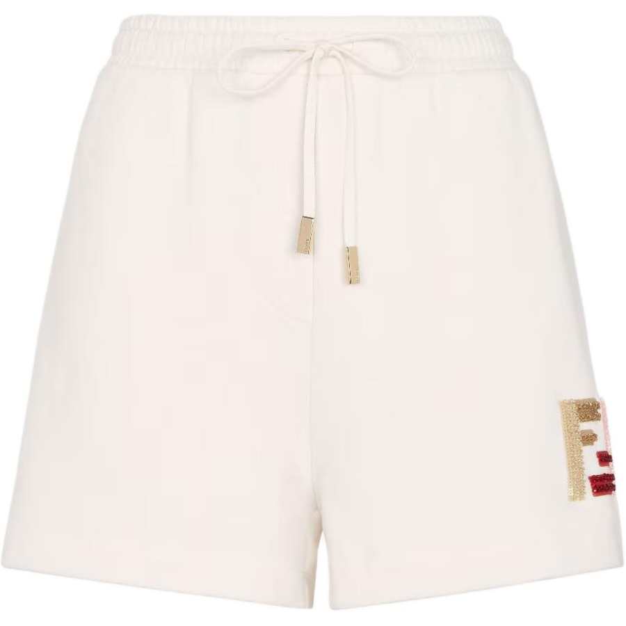 FENDI 2024 Qixi Festival Limited Collection Casual Shorts Women's White