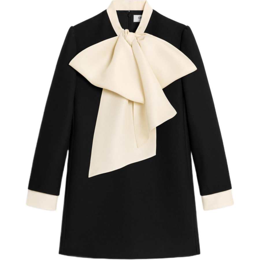 CELINE SS24 Long Sleeved Dress Women's Black