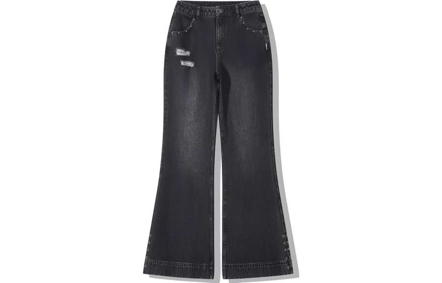 Li-Ning Li Ning x PLEASURES Jeans Women's Denim Black