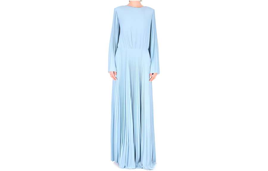 Elisabetta Franchi Long Sleeved Dresses Women's Blue Moderate Long