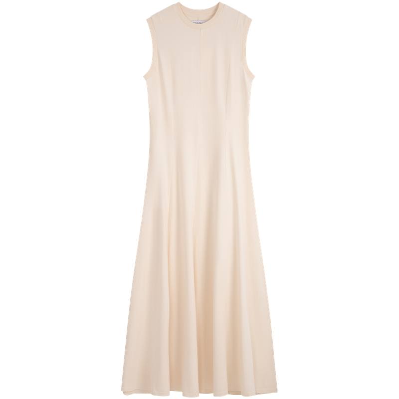 CALVIN KLEIN Sleeveless Dress Women's Oat White