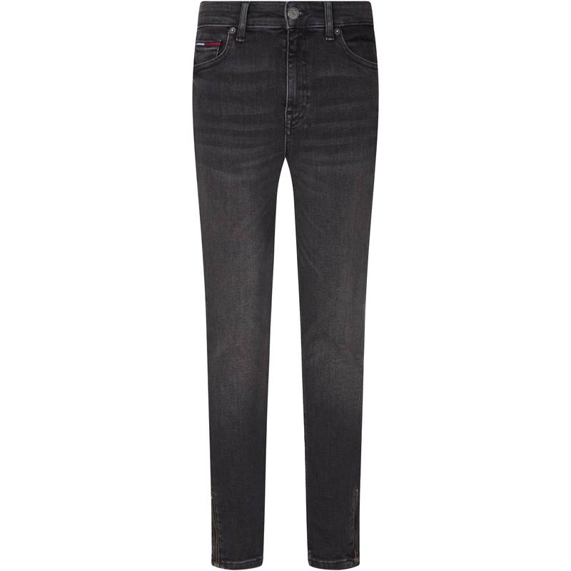 Tommy Hilfiger Jeans Women's Black Gray Color Moderate Slim Fit Pants
