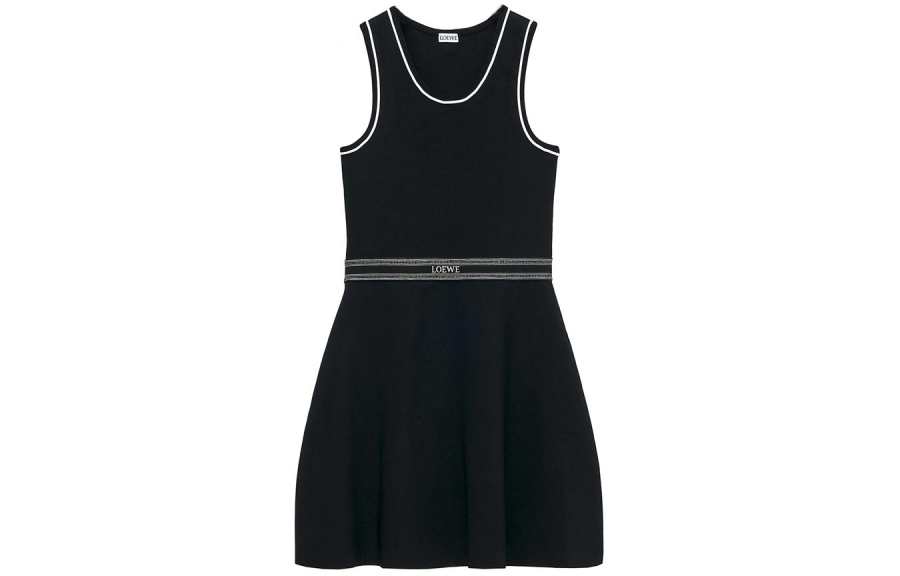 LOEWE SS24 Sleeveless Dress Women's Black