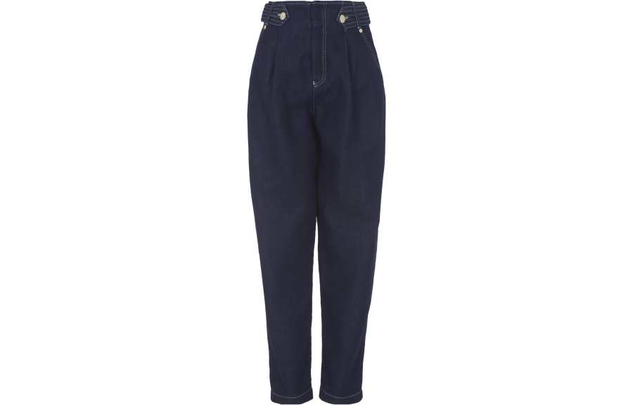 EMPORIO ARMANI 【Previous Season】J9A high-rise tapered-leg jeans