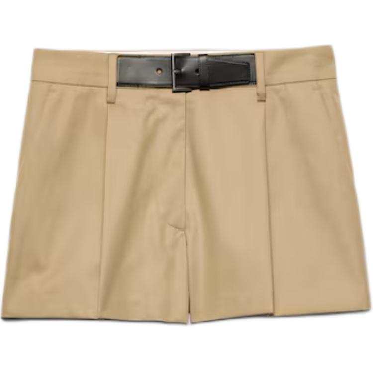 PRADA FW24 Casual Shorts Women's Gray Rope