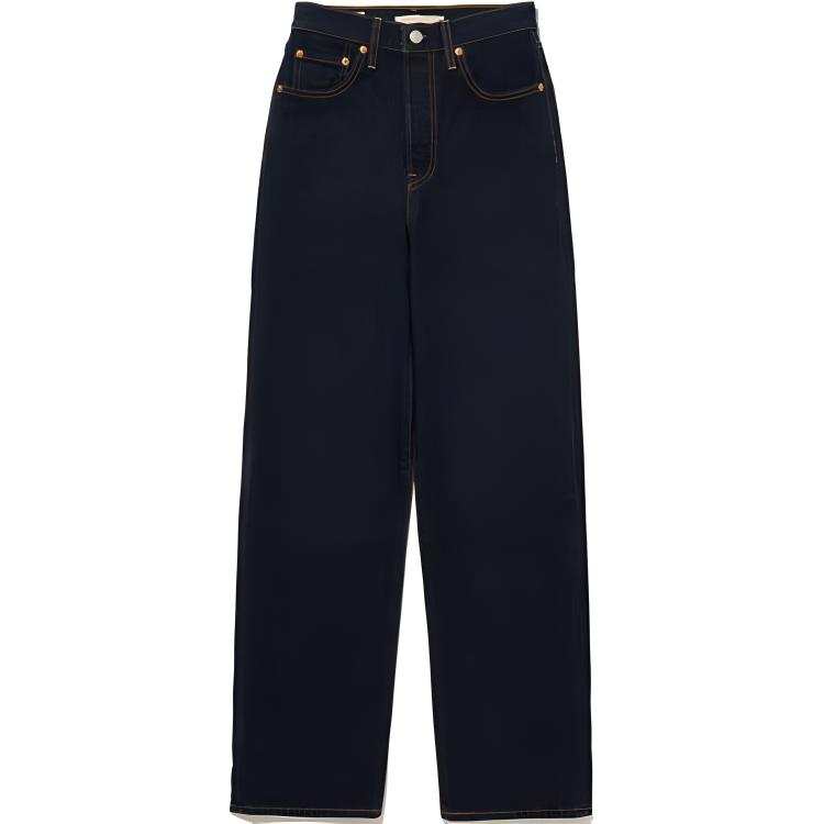 Levis Jeans Women's Dark Indigo Moderate Straight Fit Pants