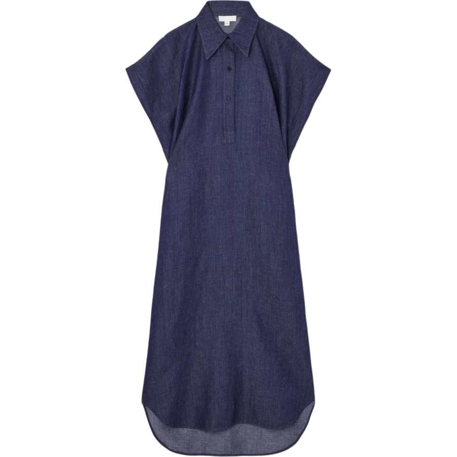 COS Short Sleeved Dress Women's Indigo