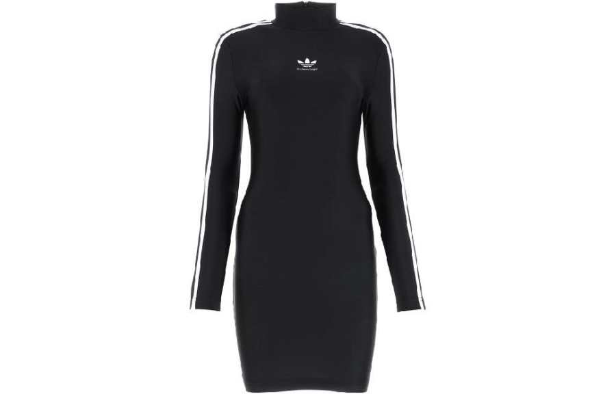 Balenciaga X Adidas Long Sleeve Mini Dress Black