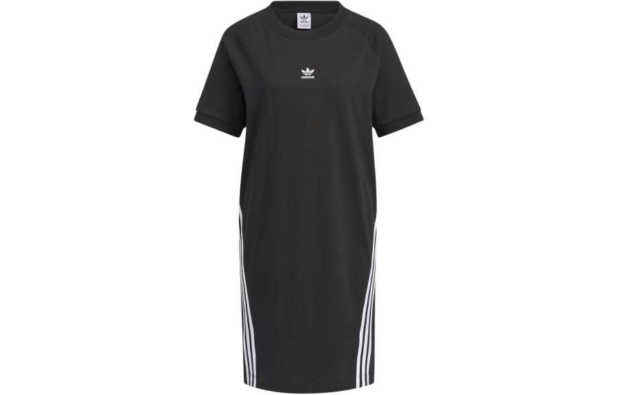 Adidas Originals Sportswear Dress Short Sleeved Dress Women's Black