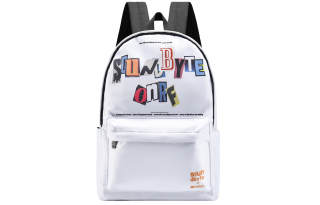 Soundbyte Polyester Backpack Unisex White