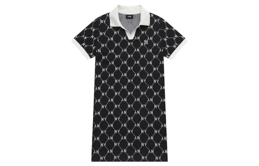 MLB MLB MONOGRAM SS25 Short Sleeved Dress Women's Black