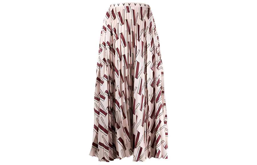 Valentino FW21 Casual Long Skirt Women's Multicolor