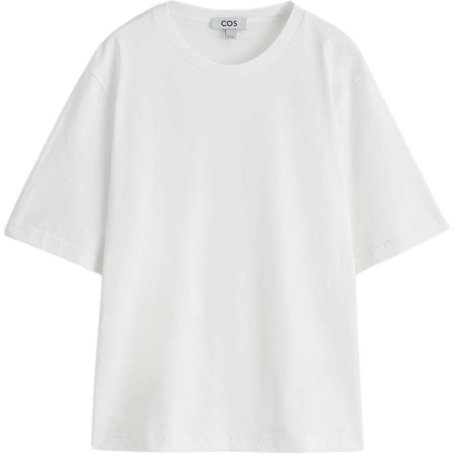 COS Drop Shoulder Sleeve T Shirt Women's White