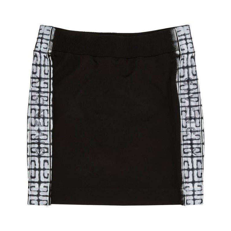 Givenchy Givenchy Mini Skirt With Side Sprayed Bands 'Black'