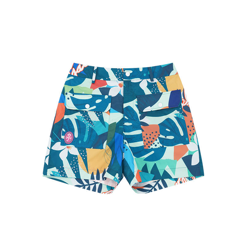CASTELBAJAC Casual Shorts Single Flower Branch Women's Green Multicolor