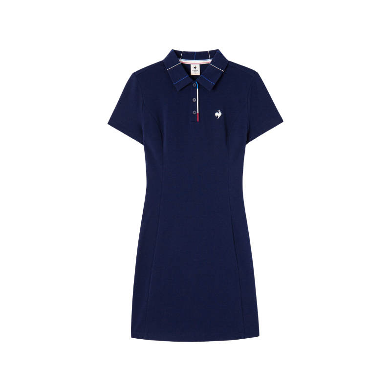 Le Coq Sportif Short Sleeved Dress Women's Marine Blue