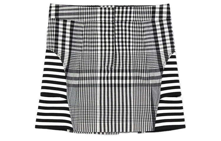Burberry Leather Short Skirts Women's Black