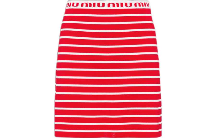 MIU MIU SS22 Casual Short Skirts Women's Red