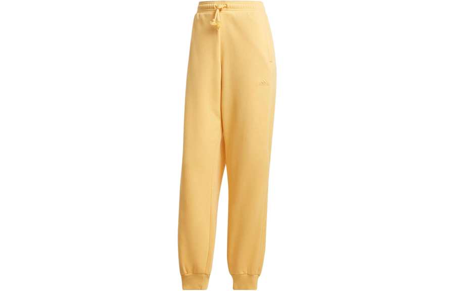 Adidas Adidas All Szn Fleece Loose Pants Knitted Sweatpants Women's Yellow