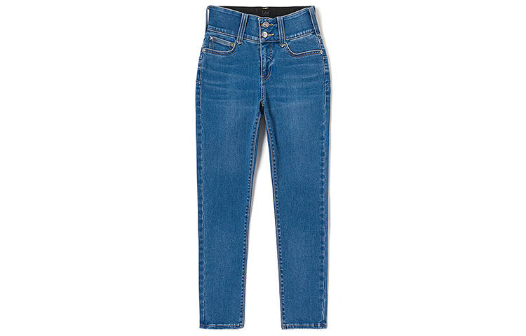 Lee Lee Jeans Women's Medium Light Blue Moderate Straight Fit Pants