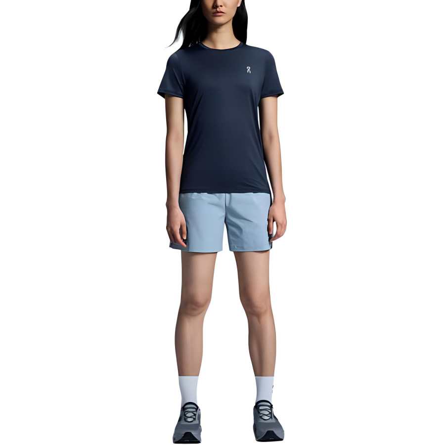 On On 5' Core Casual Shorts Women's Light Gray Blue